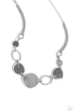 Load image into Gallery viewer, Paparazzi Asymmetrical Attention - Silver