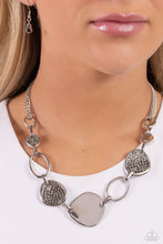 Load image into Gallery viewer, Paparazzi Asymmetrical Attention - Silver
