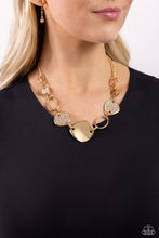 Load image into Gallery viewer, Paparazzi Asymmetrical Attention - Gold
