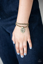 Load image into Gallery viewer, Paparazzi Think With Your Heart - Brass
